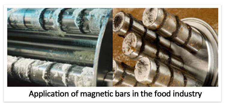 Application of magnetic bars in the food industry