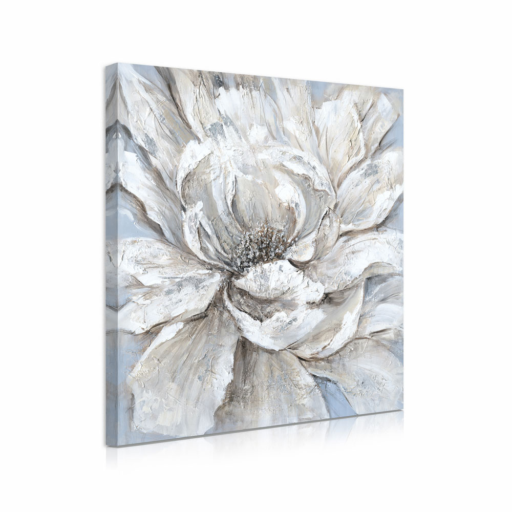White flowers wall art oil painting