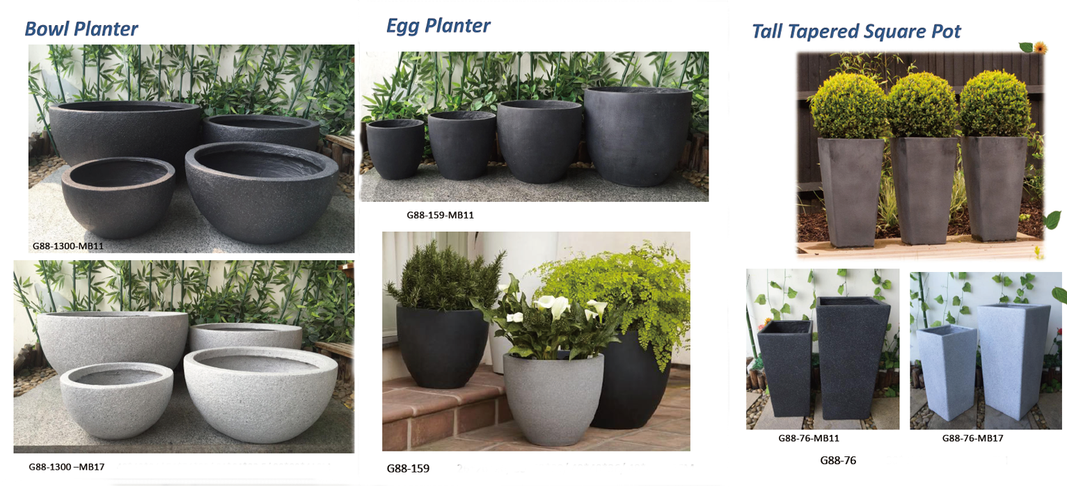 Home & Garden Classical Egg Shape Plastic Flower Planting Pot