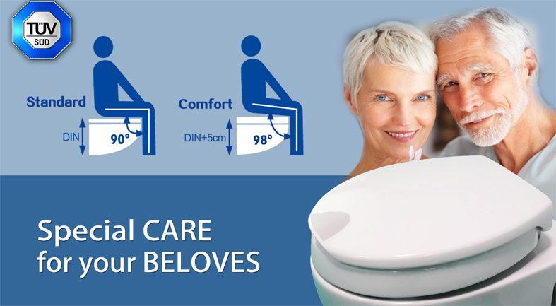 Strong Raised Toilet Seats for Care