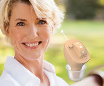 Seniors ITE rechargeable cic hearing aids