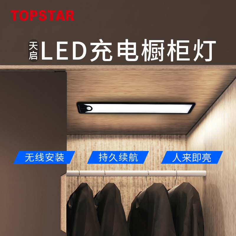 Ultra-thin inductive charging cabinet lamp