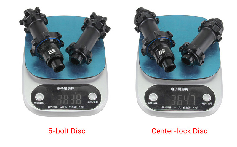 6-bolt & center-lock hubs