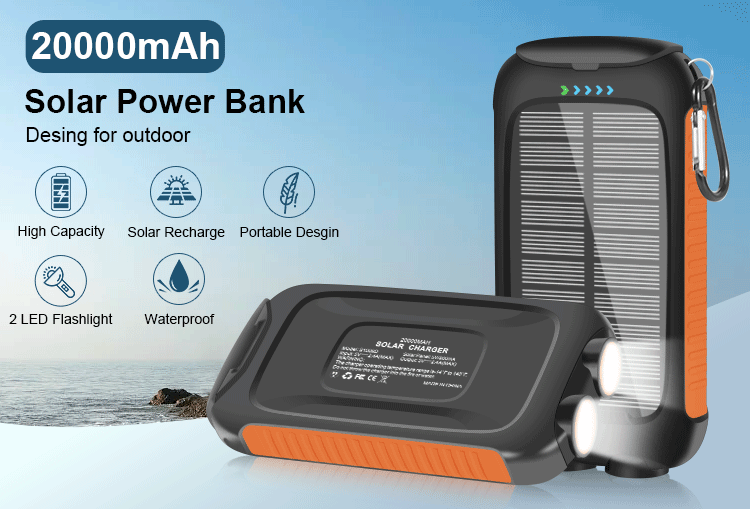  Portable Solar Power Bank 
