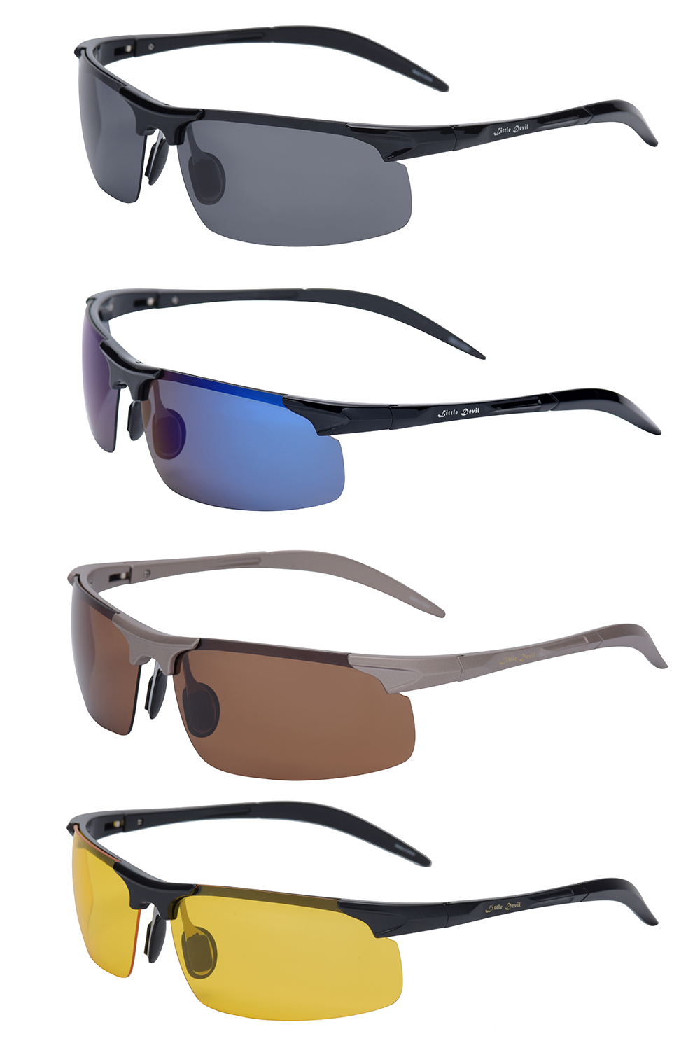 fashion rectangle metal sunglasses