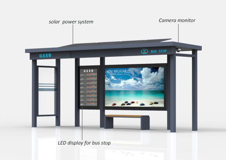 Smart Solar Bus Station Bus Stop With Solar Power-NEWLIGHT ENERGY