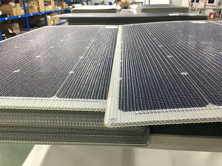 115W SUNPOWER Flexible Solar Panels With 2mm Aluminum Inside Of Panel-NEWLIGHT ENERGY