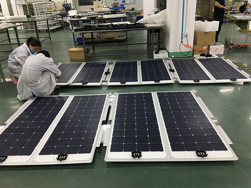 150W SUNPOWER Semi Flexible Solar Panel With Steel Base For Motorhome Use-NEWLIGHT ENERGY
