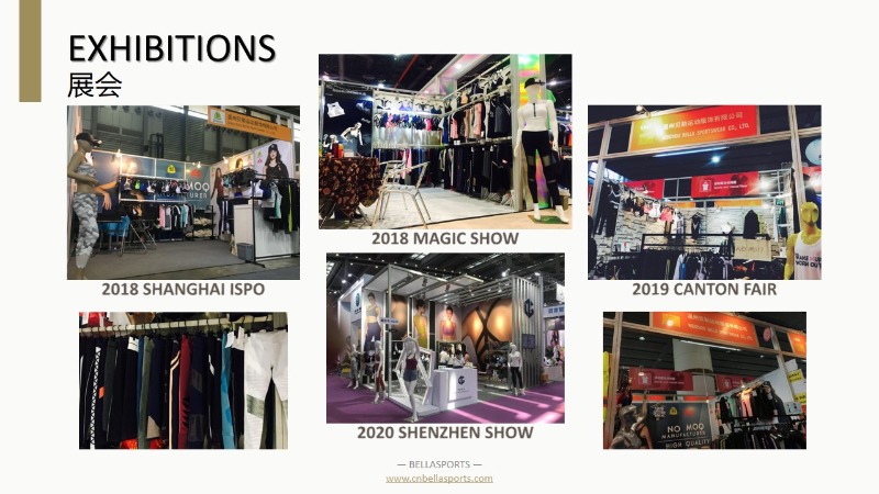Canton Fair, ISPO Munich, Las Vegas Magic Show, Canada ATS Expo, Austraila CTA Expo.