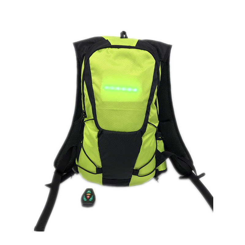 Latest Design LED Safety led light turn signal road bike backpack for hiking