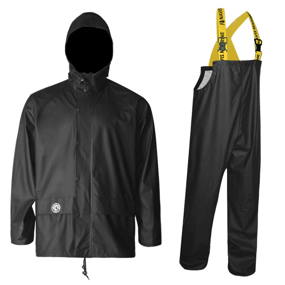 3 Pieces Heavy Duty Workwear Waterproof Rain Suit Jacket With Pants