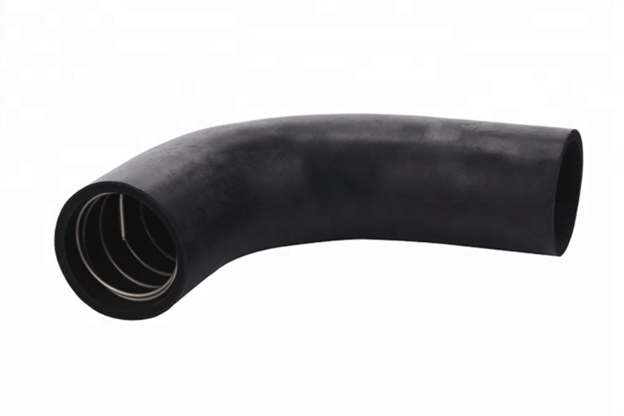 High pressure rubber hose with spring