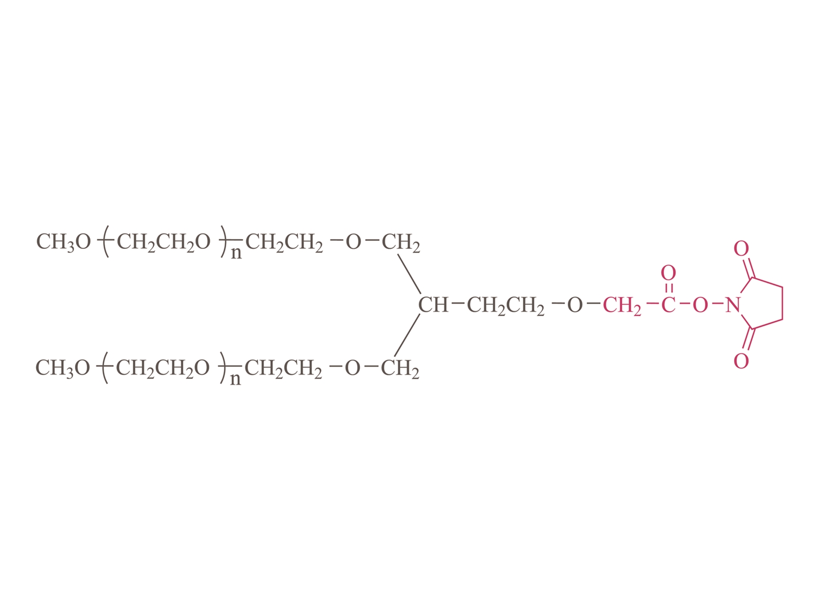 2-arm Methoxypoly(ethylene glycol) succinimidyl carboxymethyl ester(PT02) [2-arm PEG-SCM(PT02)]