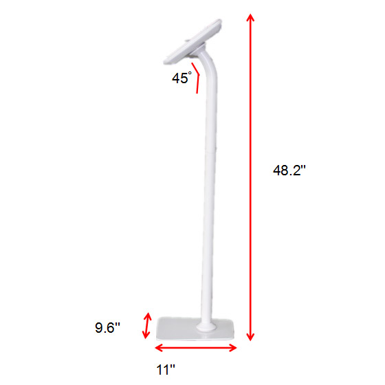 Factory wholesale Floor Stand Tablet Kiosk Display stand, for ipad / Android