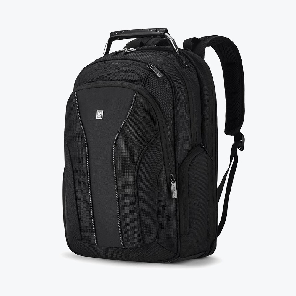 LEVEL8 Black Atlas Laptop Backpack LA-1313-02F00