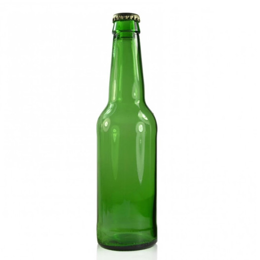 330ml Round Shape Green Beer Bottles