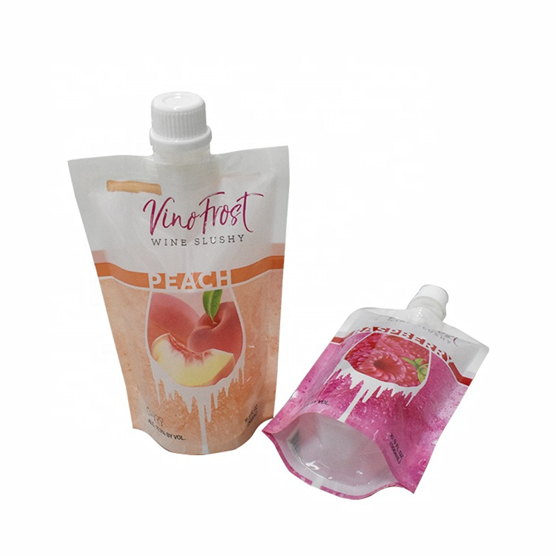 Custom Printed Spout Pouch Plastic Liquid Stand Up Drink Bag With Spout