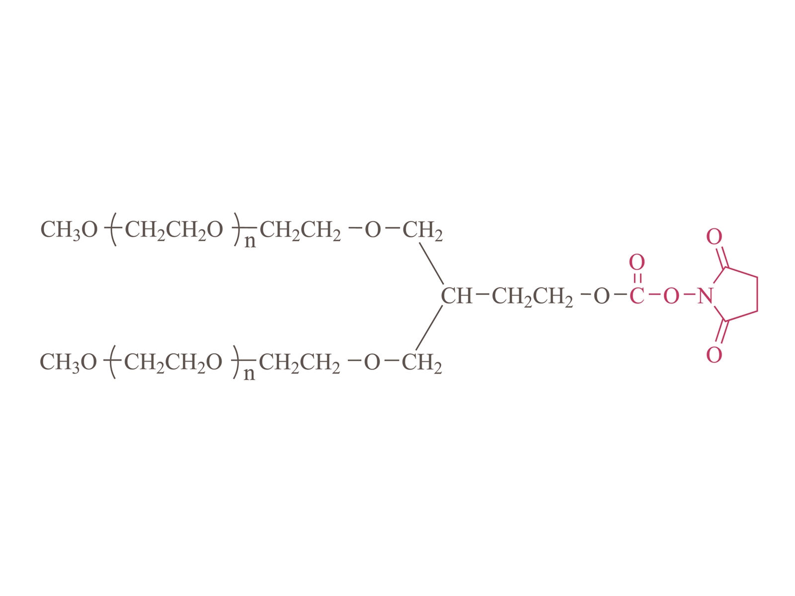 2-arm Methoxypoly(ethylene glycol) succinimidyl carbonate(PT02) [2-arm PEG-SC(PT02)]
