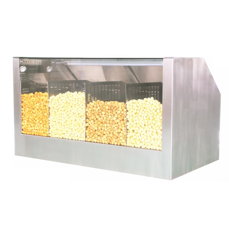 Counter Showcase Popcorn Staging Cabinet Four Compartments