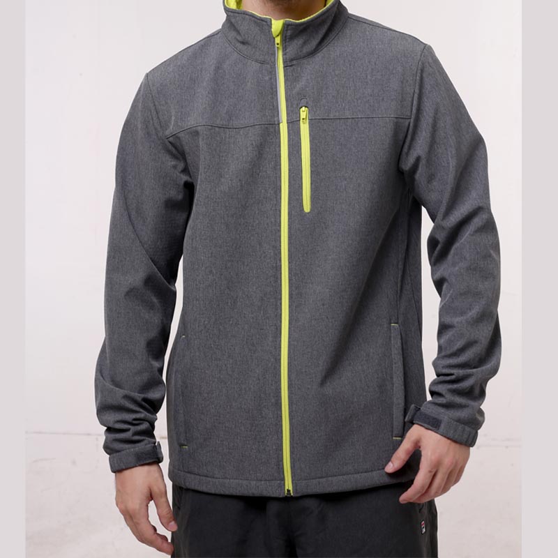 Windproof Gray Mens softshell jacket WTS-F5286
