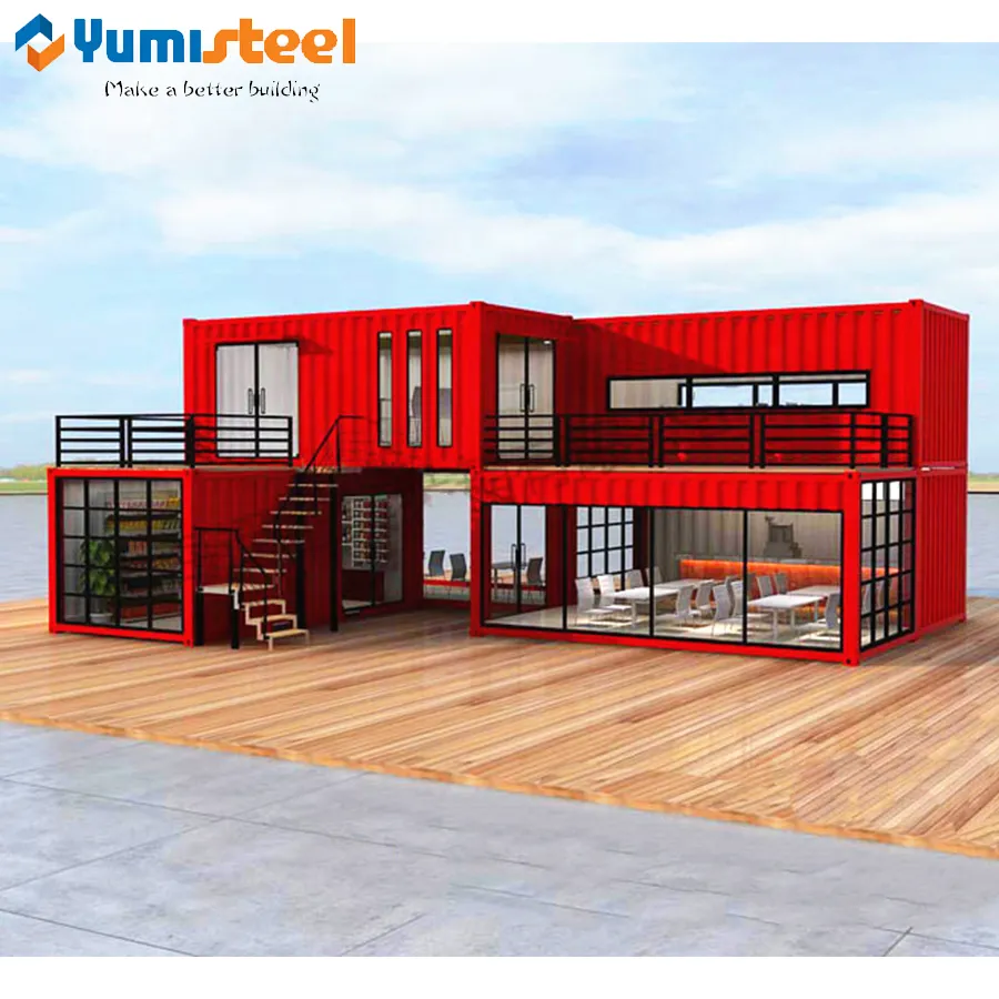 Modern Fashion Customized Wave Facade Shipping Container House