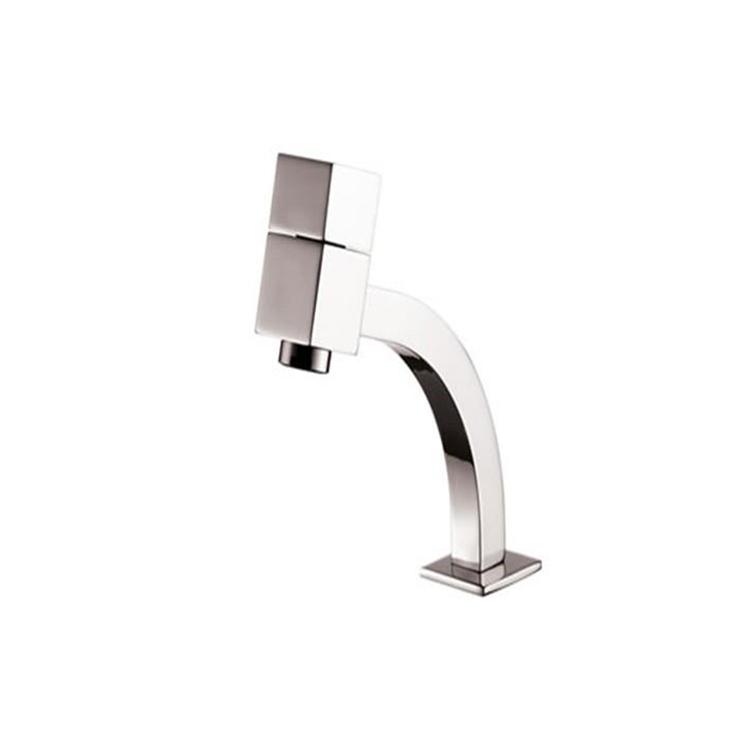 Single Square Single Hole Basin Faucet Double Panel Veliger Faucet 29804-CR