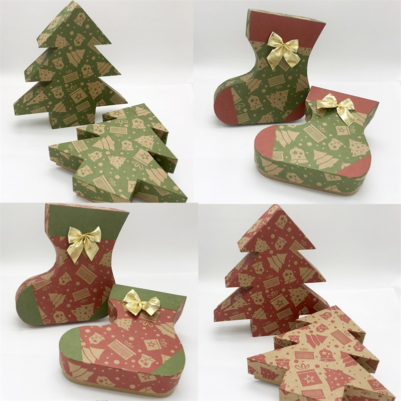Xmas gift paper boxes with lids