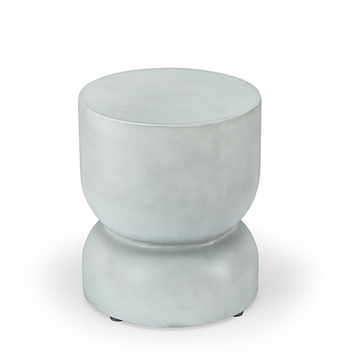 Gray Palisades Hourglass Concrete Accent Table