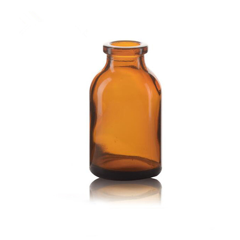 20ml Flat Medicine Amber Bottle
