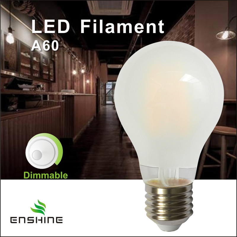 360° Beam Angle Dimmable A60 LED Filament Bulb