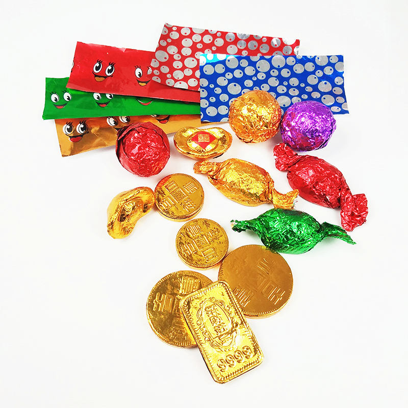Wholesale Colored Chocolate Wrapping Aluminum Foil Raw Materials