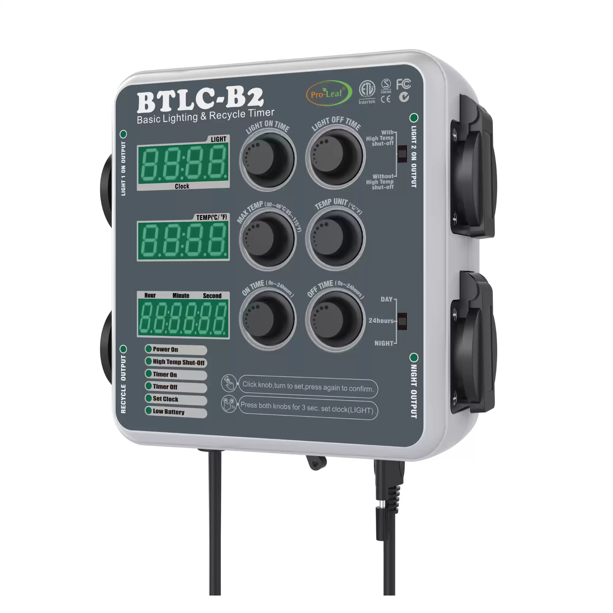 BTLC-B2 Digital Lighting and Recycle Timer Controller