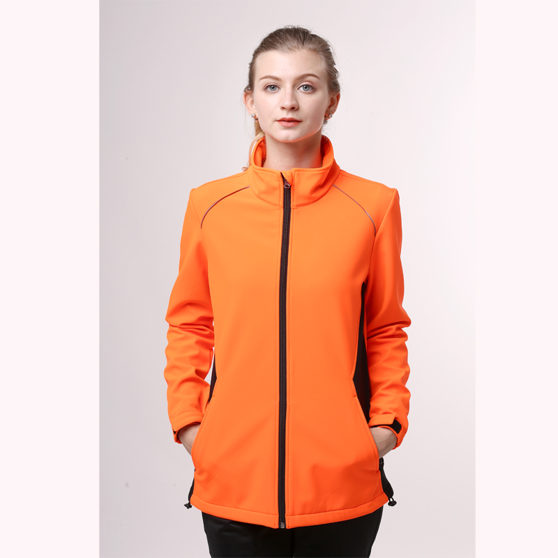 Ladies' orange hi vis softshell jacket WTS-F5288