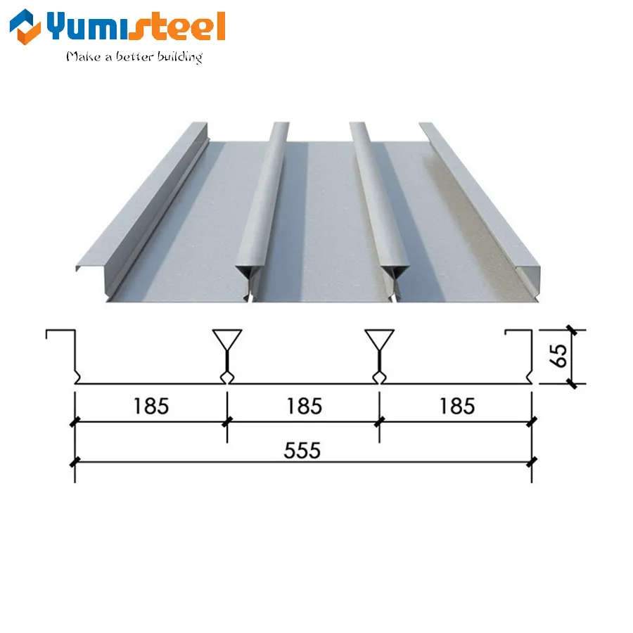 Formed Close Type Composite Steel Floor Decking Sheet
