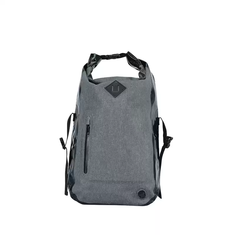KB-05 Roll-top 600D polyester TPU travel foldable wateproof sport backpack bag for outdoor activities