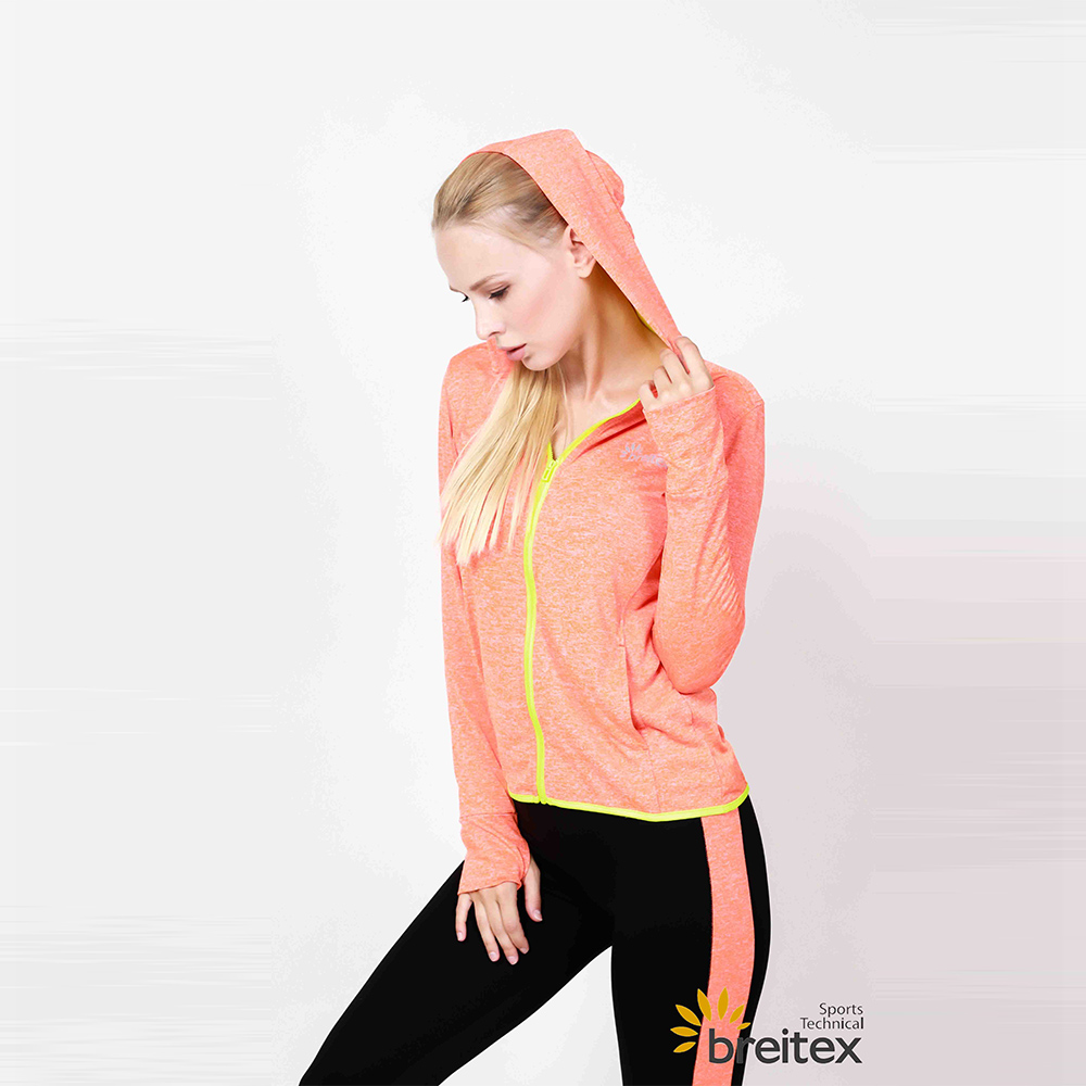 Sports wear for women's hooded coat and pants