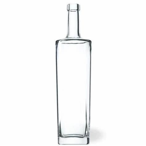 750ml Square Shape Glass Liquor Bottles