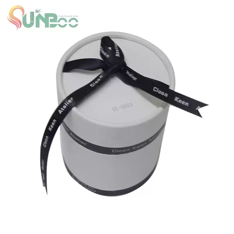 Cute paper Gift box with nice ribbon -SP-BOX008