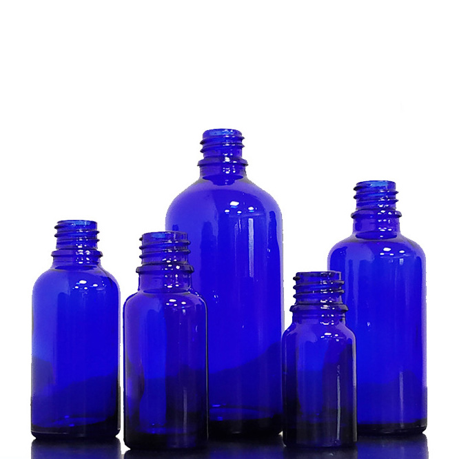 10ml Blue Glass Bottle Diffuser Essential Oils Screw Cap