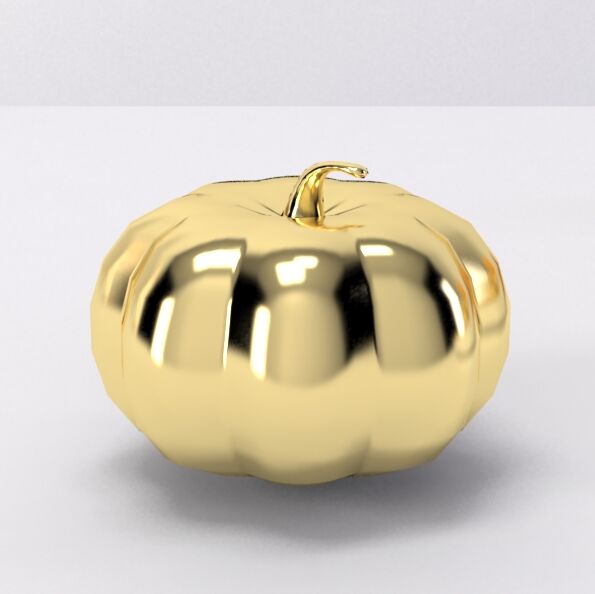 Porcelain gold electroplating pumpkin home decoration with copyright