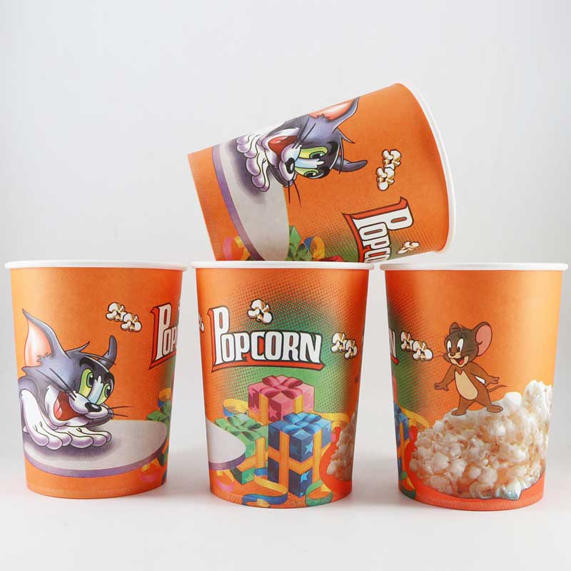 Popcorn Tup Popcorn Packaging Paper Bucket for Snack Food