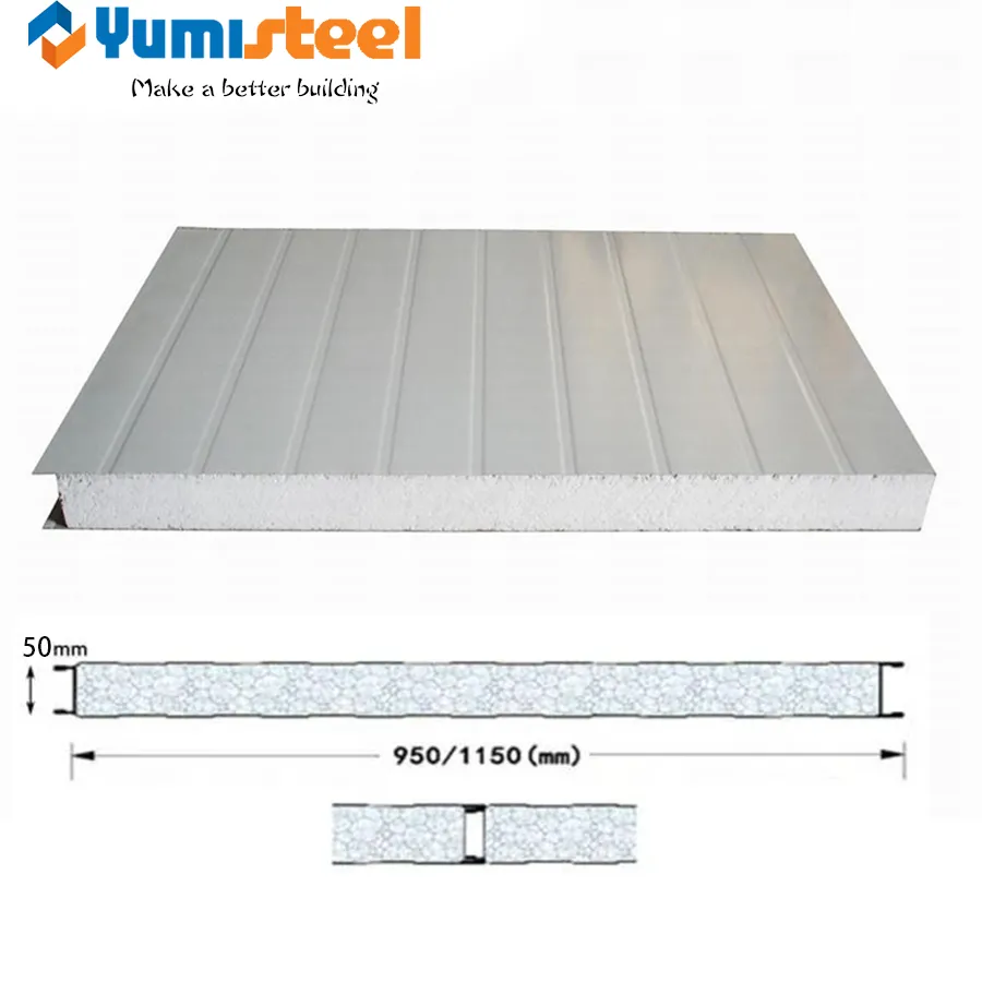 50mm Light Weight Eps sandwich Wall Panel For House