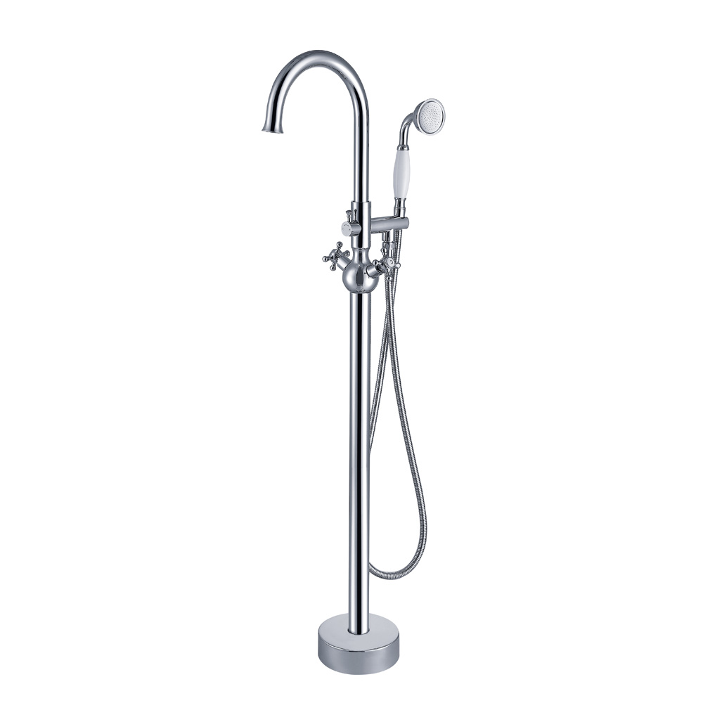 FF005  Modern Single Handle Floor Standing Shower Tub Faucet