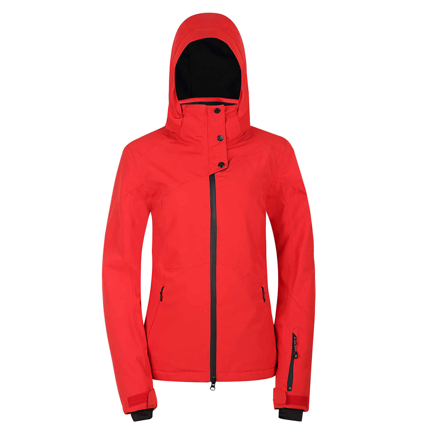 Fashion Ski Jacket with snow locker and waterproof zipper