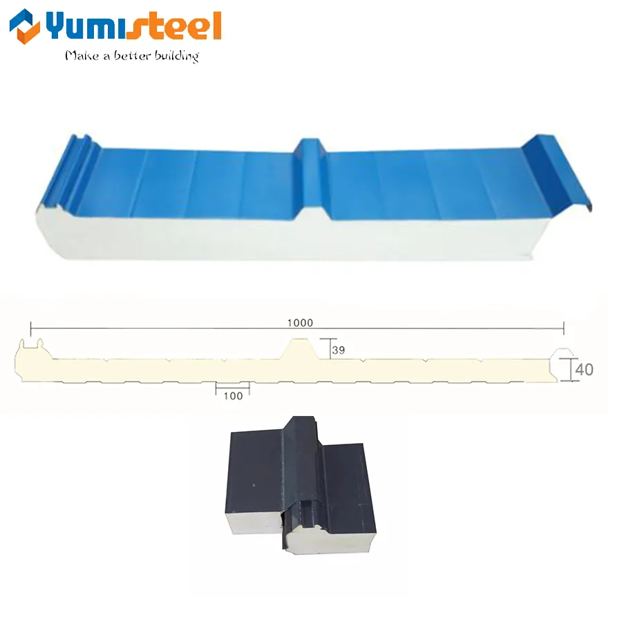 40mm Thermal Insulation PU Sandwich Roof Panel