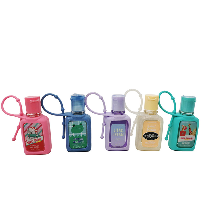 30ML Wholesale  Portable Mini Travel Hand Sanitizer With Silicone Holder  Gel Hand