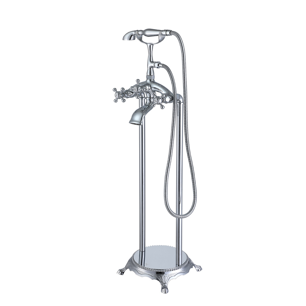 FF002 New design brass free standing bathtub taps