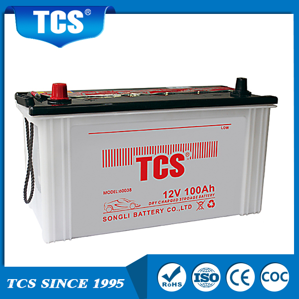 Automotive Battery Dry Charged Lead Acid Battery DRY 60038 TCS Battery
