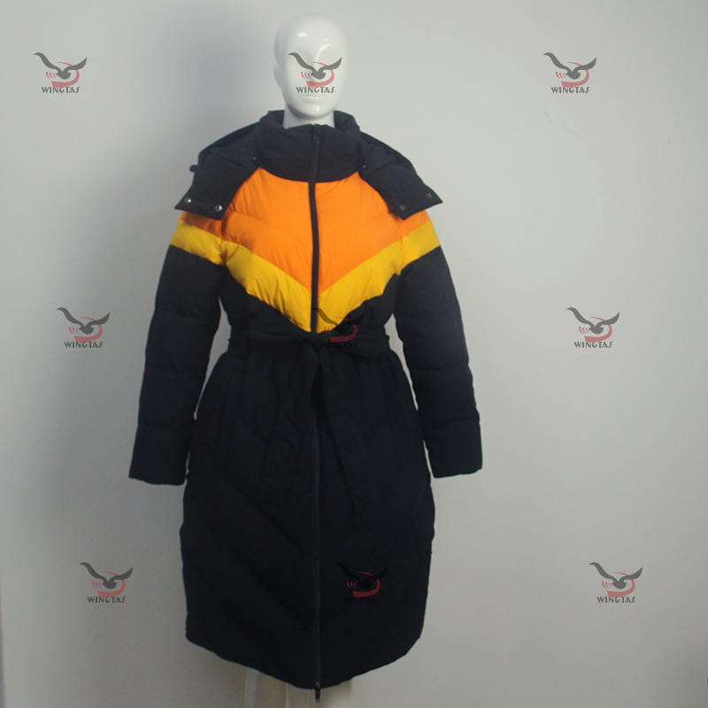 Lady down jacket winter long coat windbreaker new design 2020 DZ-Y2007