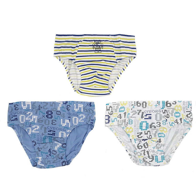 BS-101 BOY'S BRIEFS IN SOFT COTTON WITH ALL OVER PRINTING,SIZE 2-16 YEARS